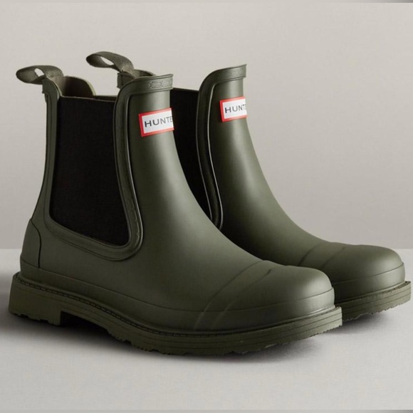 NEW Hunter Commando Chelsea Short Waterproof Rain Boot - Picture 3 of 7